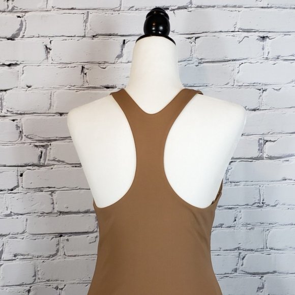 Dsquared2 Brown Fitted Racerback Dress - Picture 2 of 5